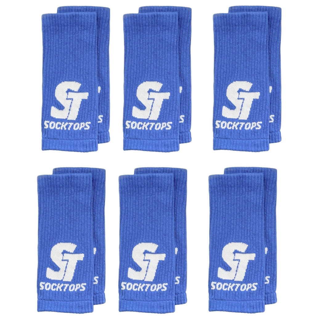 Socktop Crew - Bright Royal Blue Multi Pack